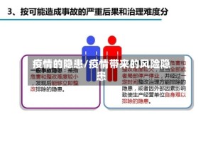 疫情的隐患/疫情带来的风险隐患