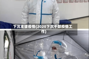 下沉支援疫情(2020下沉干部疫情工作)