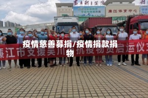 疫情慈善募捐/疫情捐款捐物