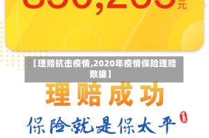 【理赔抗击疫情,2020年疫情保险理赔数据】