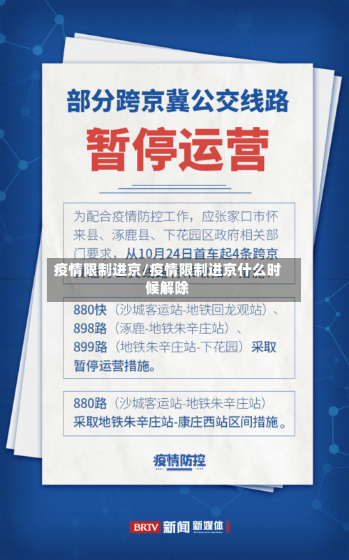 疫情限制进京/疫情限制进京什么时候解除-第1张图片