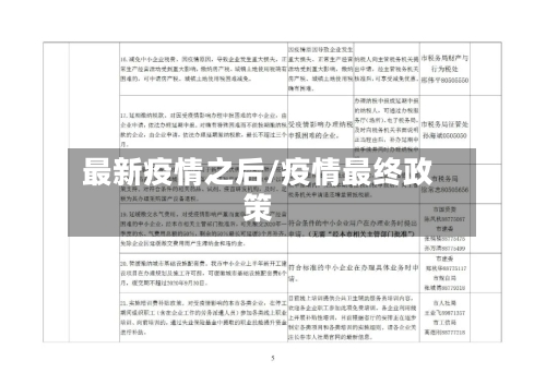 最新疫情之后/疫情最终政策-第3张图片