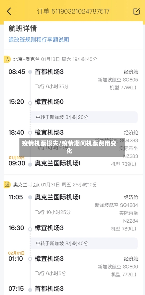 疫情机票损失/疫情期间机票费用变化-第1张图片