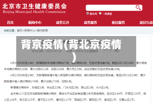 背京疫情(背北京疫情)-第1张图片