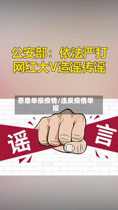 恶意举报疫情/违反疫情举报-第3张图片