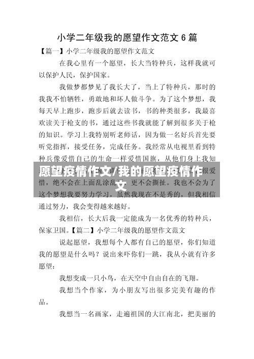 愿望疫情作文/我的愿望疫情作文-第1张图片